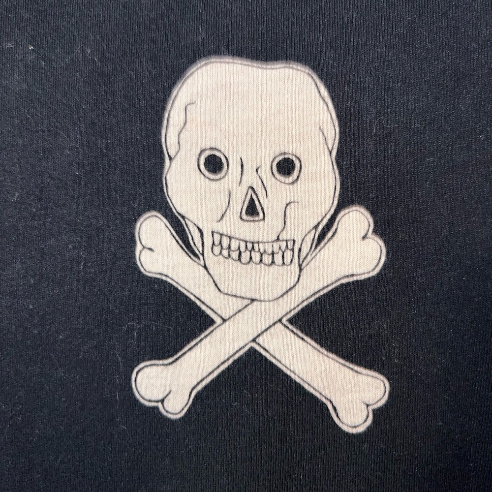 Bella Canvas Black Tee with Skull Design - Picture 3 of 4